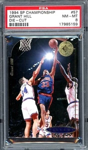PSA 8 - 1994 SP Championship Die-Cut Pistons Rookie Graded Card - Grant Hill - Picture 1 of 3