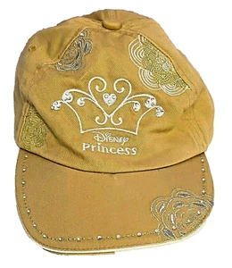 Disneystore Disney Princess Gold Embroidered Small Hat Cap Crown Adjustable - Picture 1 of 9
