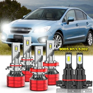 FIT Subaru Impreza 2012-2016 LED Headlight Bulbs Fog Light Conversion Kit White - Picture 1 of 14