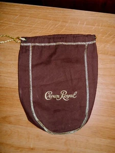 Tasche Krone royalbraun mit Goldnaht und Kordel - Bild 1 von 1