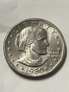 Rare 1980 Susan B Anthony "§" (FG - Frank Gasparro) One Dollar U.S. Coin - Picture 1 of 9