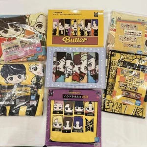 BTS Goods Lote de 7 RM SUGA JIN J-HOPE JIMIN V JUNG KOOK TinyTAN Toalla BANDAI - Imagen 1 de 11