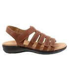 Trotters Tiki Laser T2322-215 Womens Brown Narrow Slingback Sandals Shoes 10.5