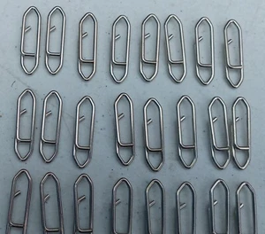 100 New SS Power Clips, Quick Clips, Speed Clips Dredge clip Fishing Snap 125lb - Picture 1 of 1