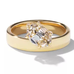Verlobungsring 14 Karat Gelbgold 1,50 Karat IGI GIA HRD Labor gewachsen oval geschliffen Diamant - Bild 1 von 8