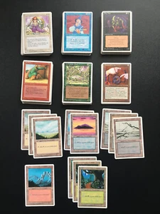 MTG 127 einzigartige 4. Auflage Magic the Gathering Cards Teil Komplettset - Bild 1 von 8