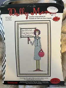 Janlynn Dolly Mamas IT'S OFFICIAL I've Become My Mother Mom Cross Stitch Kit - Picture 1 of 3