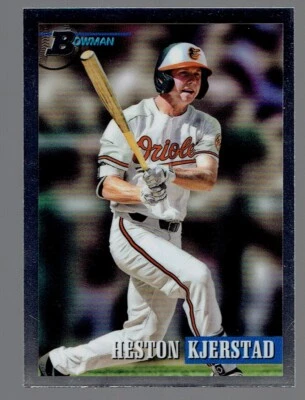 2021 Bowman Heritage Chrome Heston Kjerstad Baseball Card - Image 1 of 2