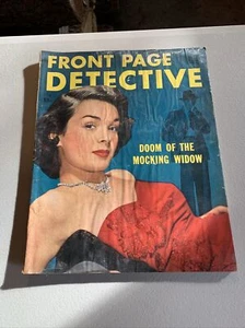 1950 January, Front Page Detective Magazine, Doom of the Mocking Widow (MH159) - Imagen 1 de 10