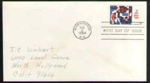 US. 1259. 5c. Fine Atrs. FDC. 1964-1 - Picture 1 of 1