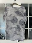 Ladies Made in Italy 100% Cotton Tunic Top one size used Best Size Up To 20