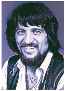 WAYLON JENNINGS * Custom ACEO * Fun Novelty * MUSIC ARTIST * Art Card * ATC - Picture 1 of 2