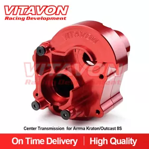 Vitavon Kraton 8S Outcast 8S CNC Alu7075 Center Transmission for Arrma 1/5 Red - Picture 1 of 5