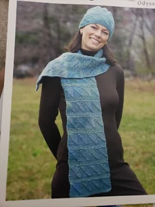 Reynolds Knitting Pattern 82223. Odyssey Domino Hat and Scarf - Picture 1 of 1