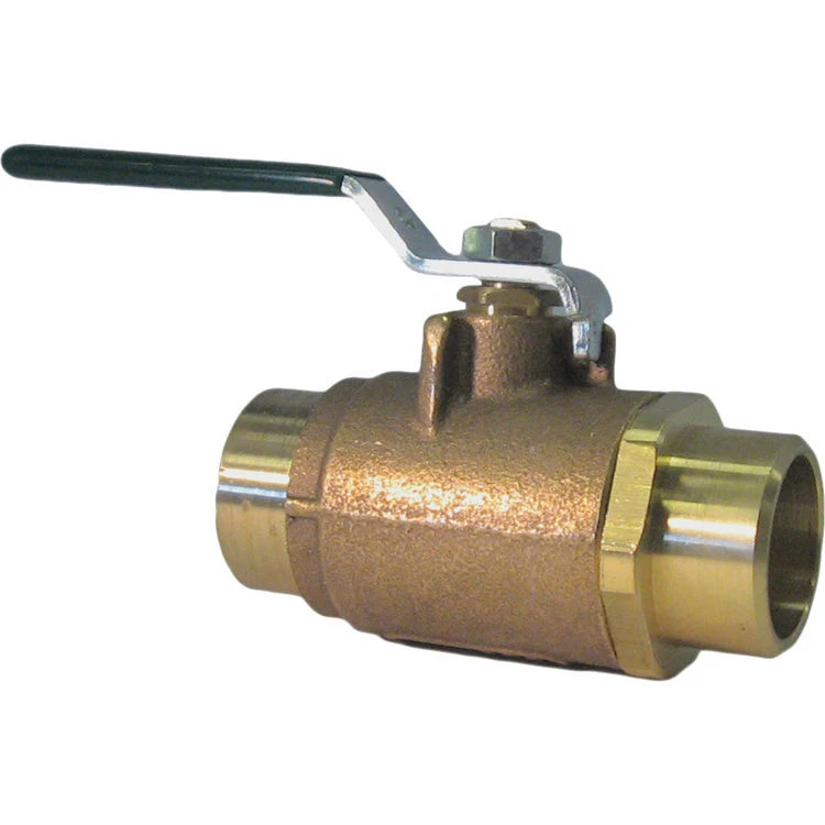 Watts 0891938 B6001M2 1 in Solder Ends 2-Pc Standard Port Bronze Ball Valve - Image 1 of 1