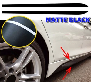 Matte Black Sport Side Skirt Racing Stripe Vinyl Sticker Fits E60 G30 F11 E68 - Picture 1 of 3