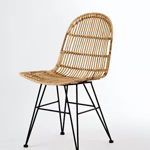 Rattanstuhl VIVI (60003) Korbstuhl Flechtstuhl modernes Design - Bild 1 von 4