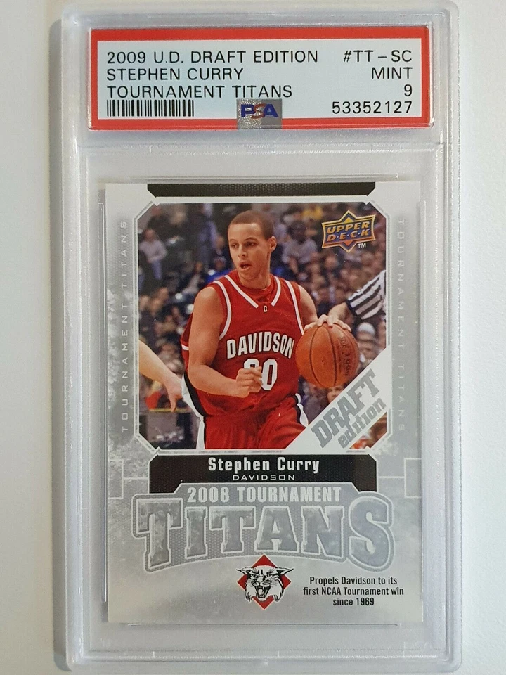 2009 Upper Deck Stephen Curry Rookie Titans #TT-SC - PSA 9 - Image 1 of 2
