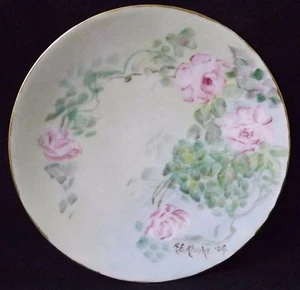 Beautiful Antique 1909 O & EG Royal Austria Flowered Plate. Excellent condition! - Picture 1 of 4