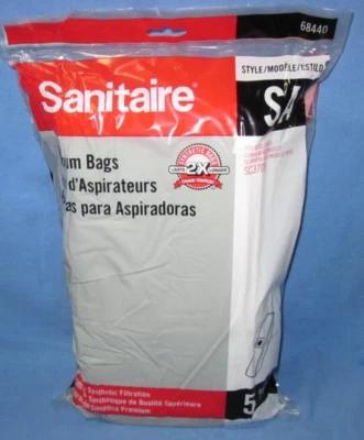 a Bag of 5 Sanitaire SA, 68440 Replacement Vacuum Bags for Models SC3700 - Image 1 of 4