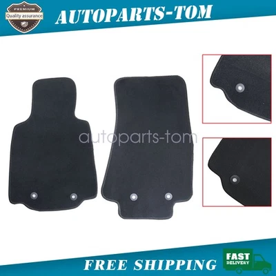 For 2009-2020 Nissan 370Z Front & Rear Floor Mats Carpet Waterproof Black 2PCS - Изображение 1 из 4