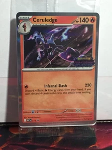 Pokemon Juego de cartas coleccionables Phantasmal Flames -STAFF- Promociones de prelanzamiento conjunto de 4 sellados en mano - Imagen 1 de 4