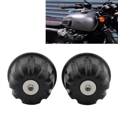 Handlebar End Plug Cap Hand Grip Decor For Triumph Street Twin 2016-22 Black 2x - Image 1 of 4