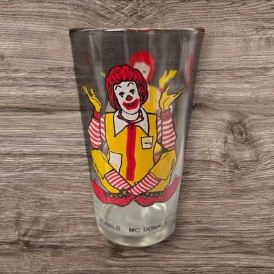 Vintage McDonald's Ronald McDonald Glass Tumbler Collectible 1970s/1980s - Image 1 of 2