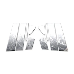 10p Stainless Pillar Post Covers fits 2014-2022 Mazda 6 by Brighter Design - Picture 1 of 4