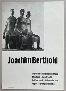 Plakat Poster - Joachim Berthold - München 1961 - Bildhauer Bildhauerei - Bild 1 von 1
