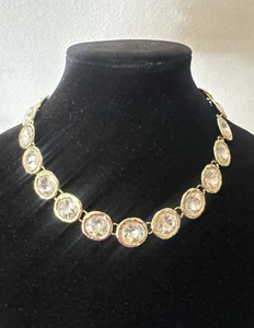 Collana Natasha rotonda in cristallo/oro/trasparente  - Foto 1 di 6