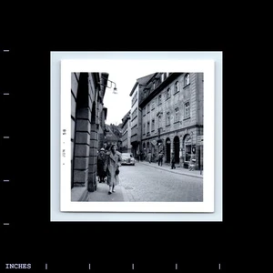 Vintage Square Photo STREET SCENE WOMEN GERMANY NURNBERG SIGN 1958 - Picture 1 of 2