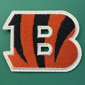 🔥 PREMIUM Cincinnati Bengals B Iron On Embroidered Patch ~ Burrow FREE TRACKING - Picture 1 of 4