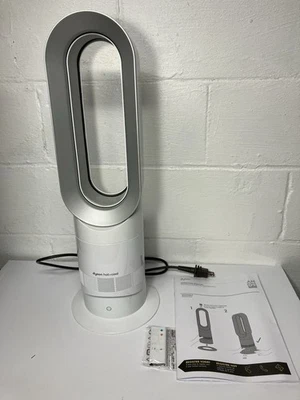 Dyson AM09 Hot Cool Fan Heater White Remote Tested No Box - Image 1 of 4
