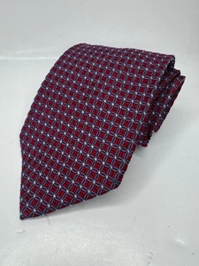 Brooks Brothers Makers Men's 100% Silk Geometric Necktie Tie Made In USA - Picture 1 of 5