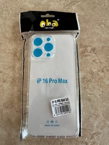 COVER TRASPARENTE PER IPHONE 16 PRO MAX BUMPER GUSCIO - Picture 1 of 1