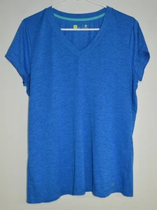 Xersion Damen Sportoberteil V-Ausschnitt Kurzarm XL hellblau - Bild 1 von 5