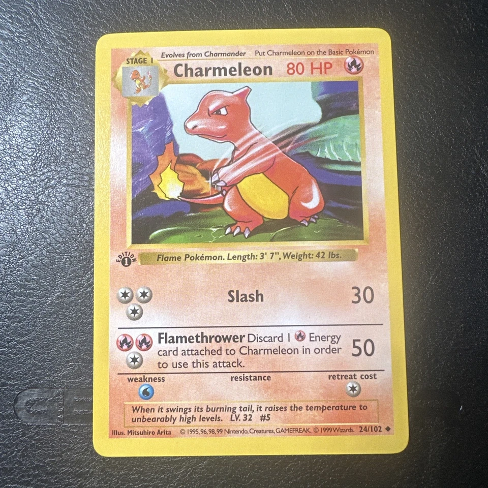 Charmeleon 1st Edition Base Set 24/102 WOTC Vintage Pokemon 1999 - Image 1 of 4