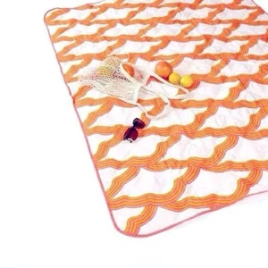 Society6 Outdoor Blanket Beach Picnic FabFitFun Summer 2021 NEW 50x70 Coral Pink - Picture 1 of 11