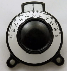 Perilla de control de dial Vernier de ajuste de precisión, radio de terciopelo calibrada 0-100 - Imagen 1 de 3