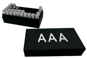 Batterie Akku Aufbewahrungsbox Box Kiste für AAA Micro 50 Stk mit Deckel - Bild 1 von 8