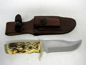Schrade Uncle Henry 171UH 10" Pro Hunter Fixed Knife w/Original Sheath & Stone - Picture 1 of 12