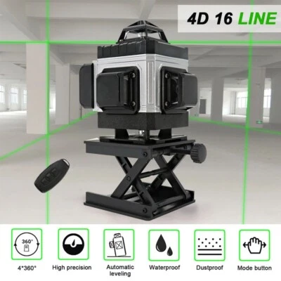 CHENTIANXIA 16-Line Laser Level Green Beam High Precision Rechargeable Battery for Builders