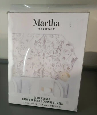 NWT Martha Stewart Chemin De Table-/- Table Runner Reversible 14" x 96"    - Image 1 of 2