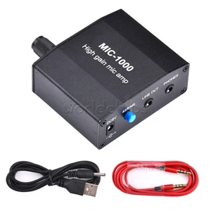 Microphone Amplifier Mic Audio Amp High Gain 1000 Times Amplification Accessory - Picture 1 of 12