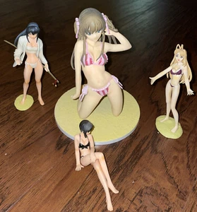 Collection 4 Anime Beach Side Figures - Picture 1 of 12