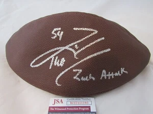 Zach Thomas Miami Dolphins Signed Autograph NFL Wilson Football JSA Zach Attack - Picture 1 of 3