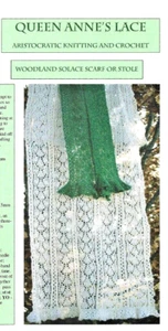 STUNNING LACE WOODLAND SOLACE SCARF OR STOLE to KNIT by ANNE CORCORAN - Picture 1 of 1