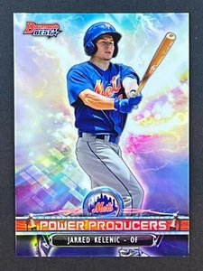 JARRED KELENIC 2018 Bowman's Best Power Producers #PP-JK New York Mets - Foto 1 di 2