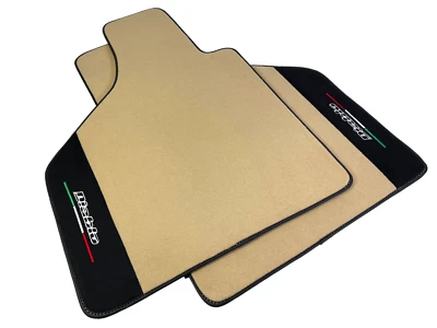 Alfombrillas beige para Lamborghini Diablo 1990-2001 con cuero Alcantara Foto 1 de 4
